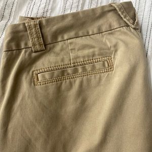J Crew khaki wide leg boot cut pants